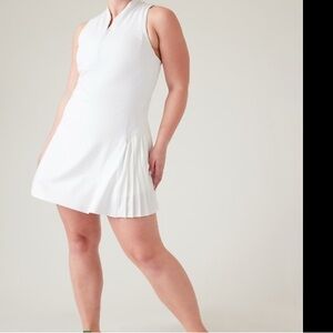 Athleta Advantage Dress size XL White Sleeveless Dress NWT